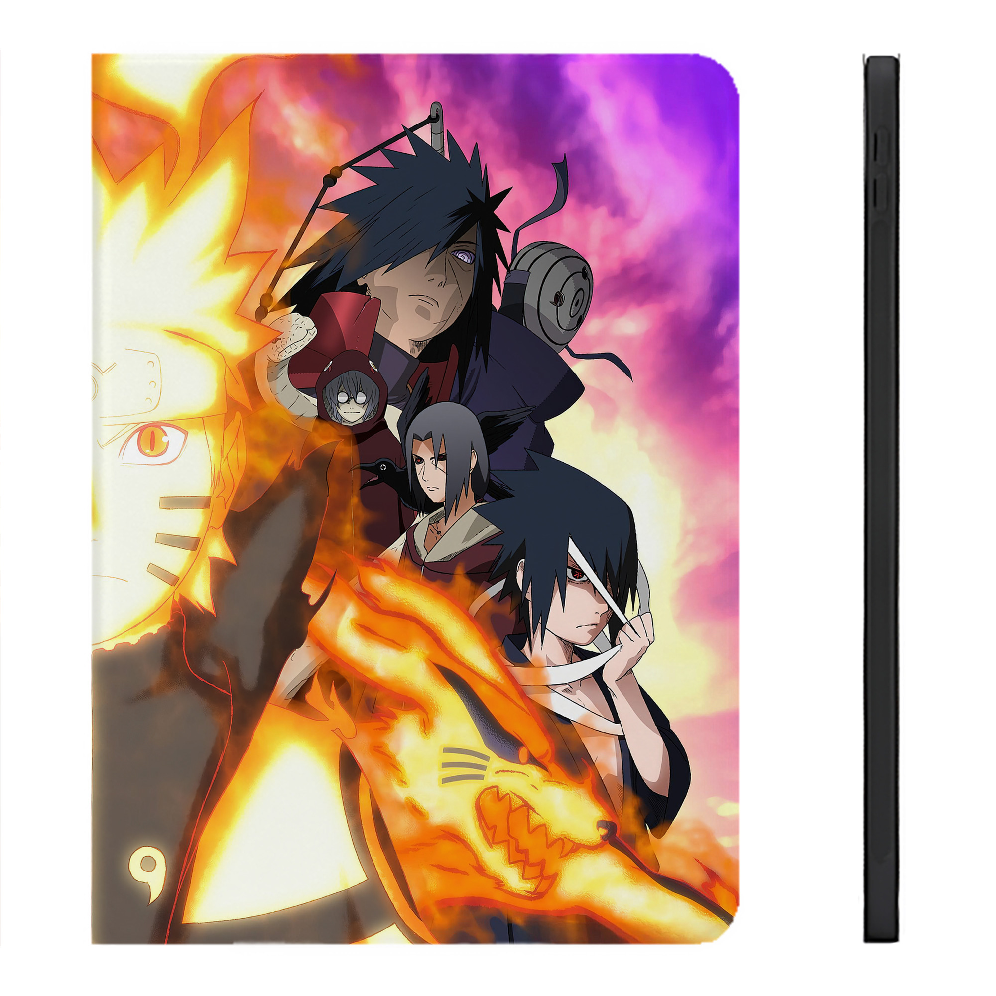 （画像用） NARUTO -ナルト- NARUTO -ナルト- 疾風伝 IPadケース ペンホルダー付き ブックスタイルデザイン